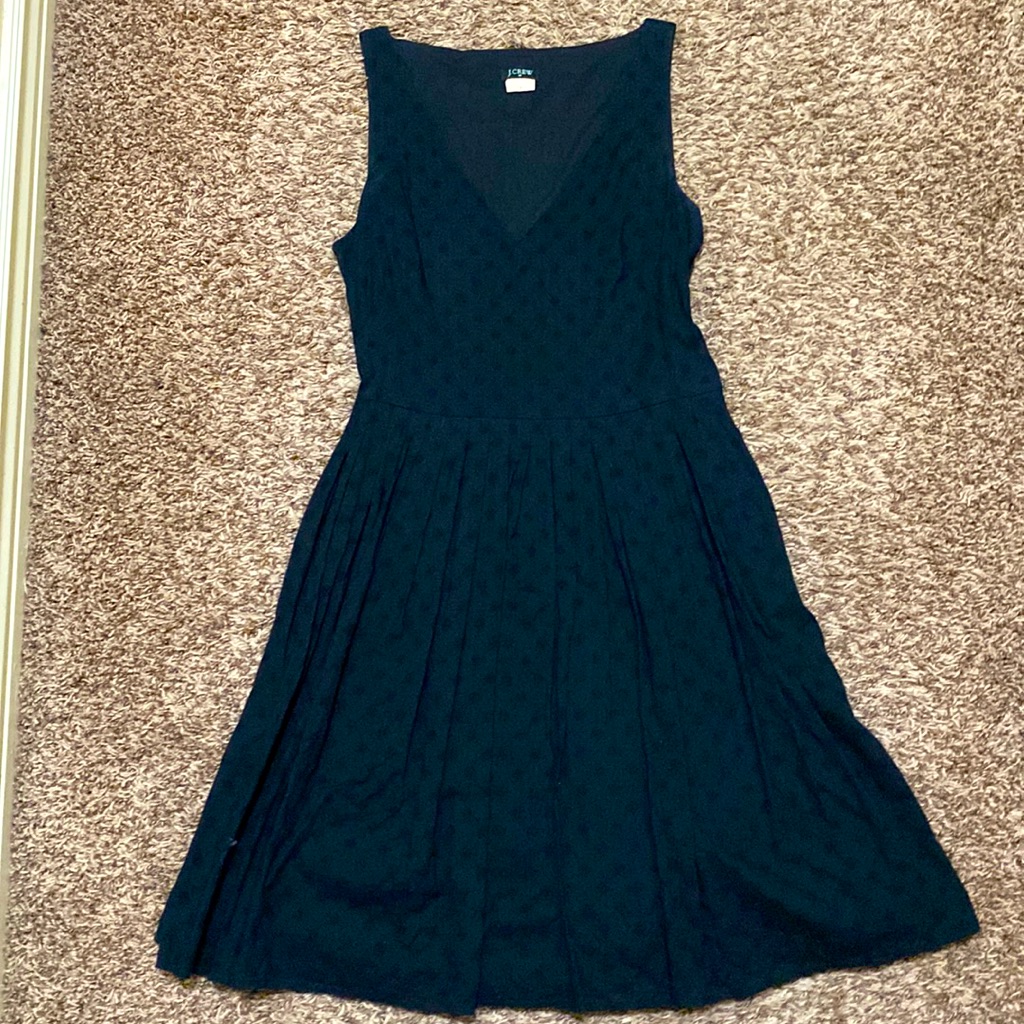 Jcrew Black Sleeveless Dress